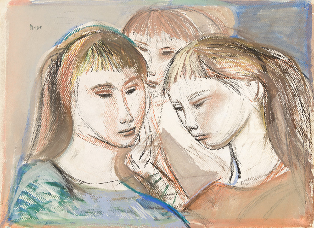 JOSEF PRESSER (1907-1967) Three Girls.
